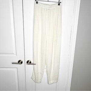 ANAAK PRIMA ARABESQUE PANTS  cotton gauze cream white size 0 XS